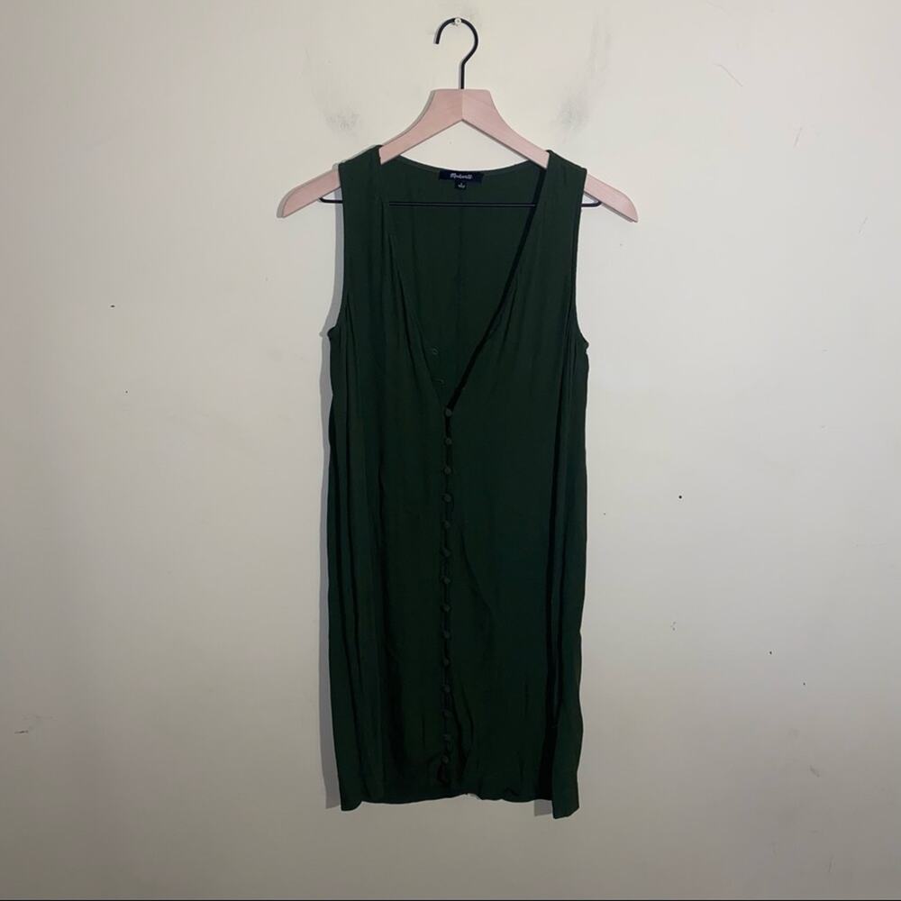 MELLODAY green velvet mini dress S - Picture 2 of 5